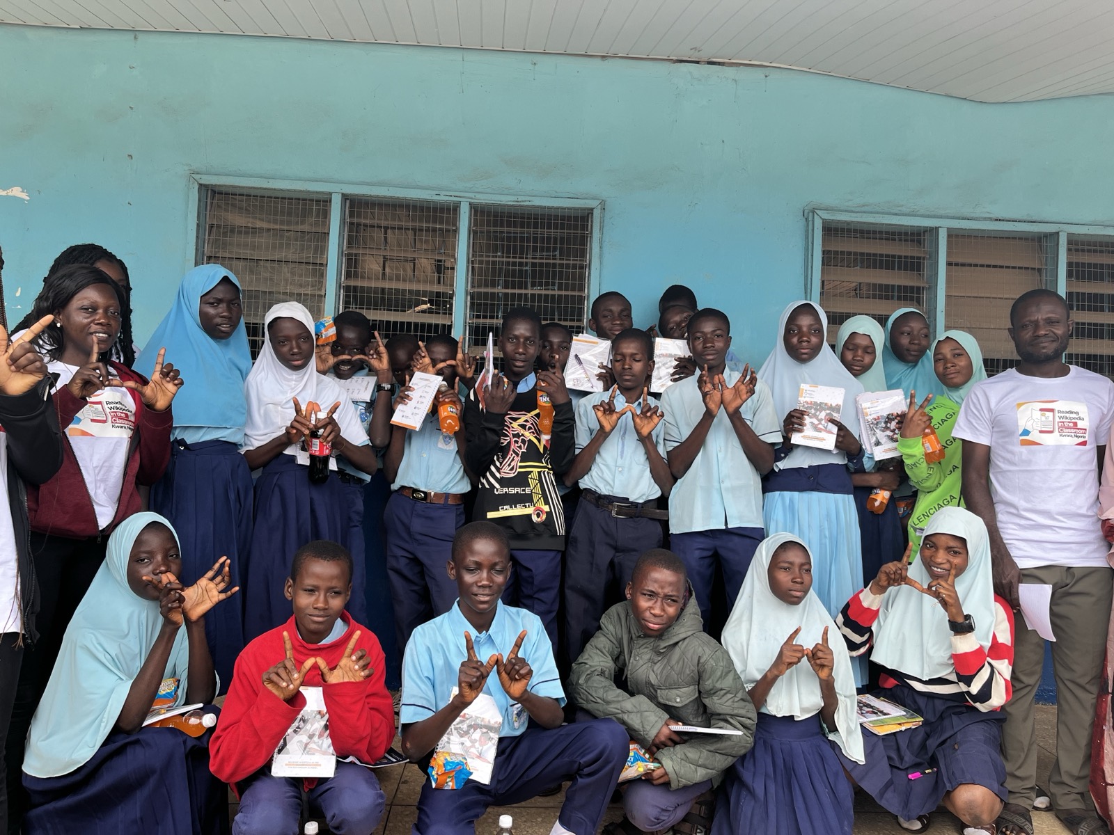 A school classroom with students at desks